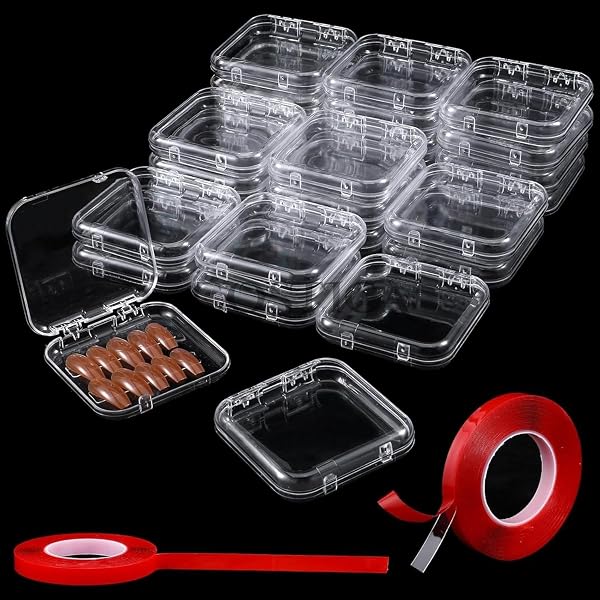 Press-on nail storage and display boxes