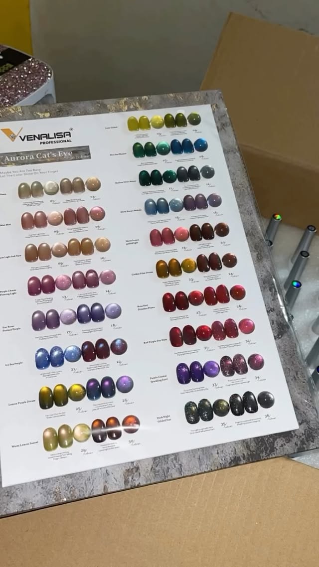 Cat eye shade card unboxing