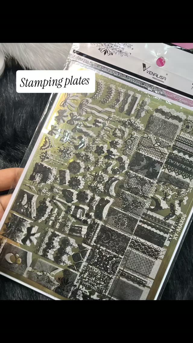 New nail art stamping plates